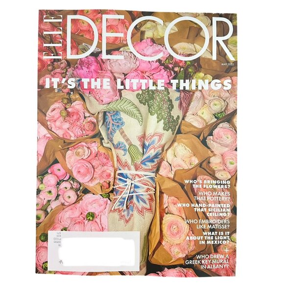 Elle Decor Magazine May 2025 It's the Little Things Flowers Pottery Embroidery - Picture 1 of 1